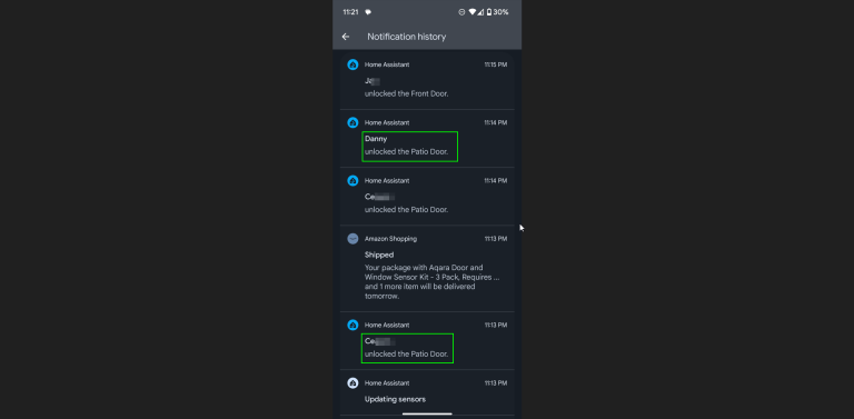 Lock Manager: Home Assistant Notifications for User-Specific Pin Codes
